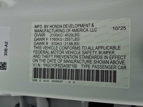 New 2025 Honda Accord Touring image 10