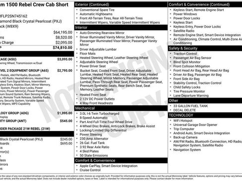 Used 2025 RAM 1500 Rebel w/ G/T Package AWD/4WD image 4