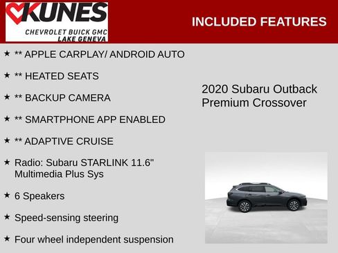 Used 2020 Subaru Outback Premium AWD/4WD image 2