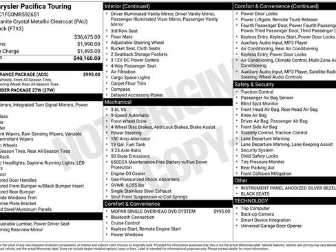 Used 2021 Chrysler Pacifica Touring w/ S Appearance Package image 37