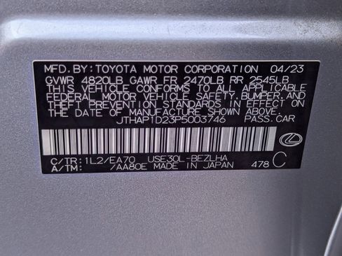 Certified 2023 Lexus IS 500 w/ Accessory Package 2 image 19