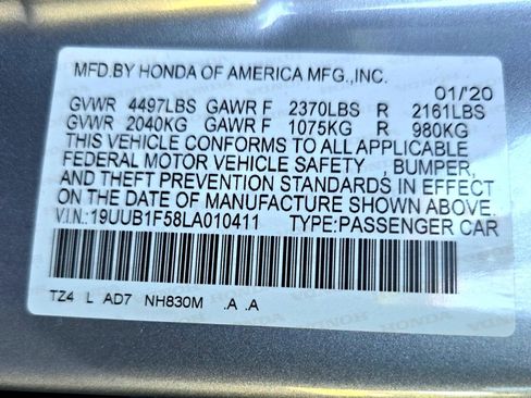 Used 2020 Acura TLX w/ Technology Package image 57