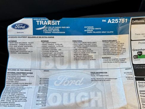 Used 2024 Ford E-Transit Low Roof image 44