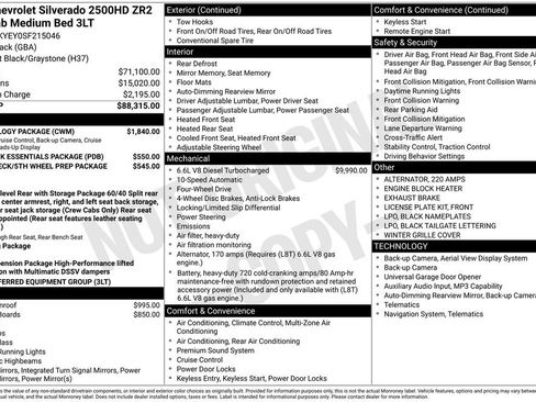 Used 2025 Chevrolet Silverado 2500 ZR2 w/ Technology Package AWD/4WD image 2