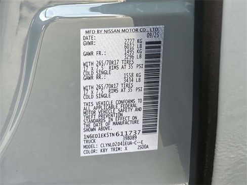 New 2026 Nissan Frontier PRO-4X w/ Pro-4x Convenience Package image 26