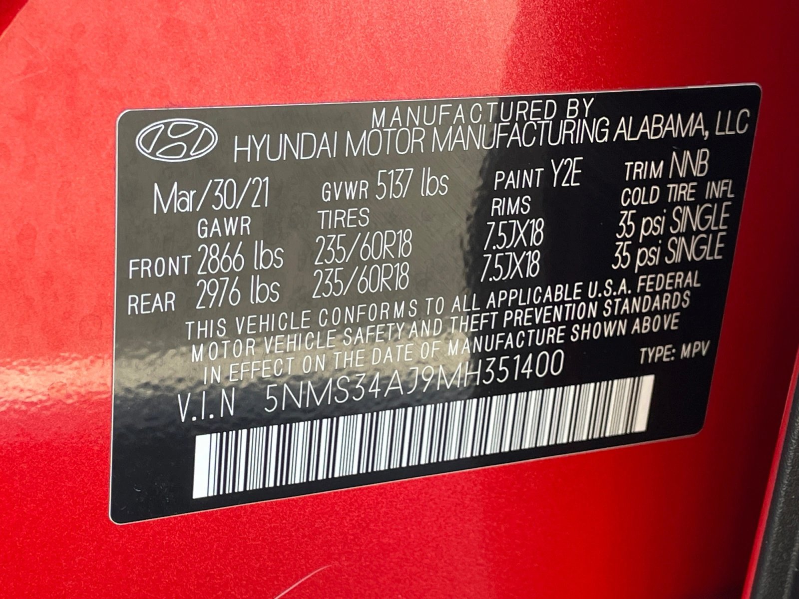 Used 2021 Hyundai Santa Fe SEL w/ Convenience + Premium Package FWD image 13