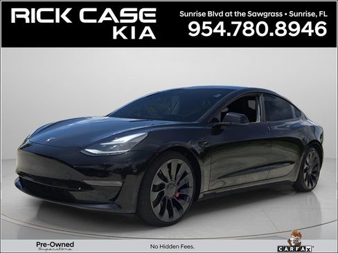 Used 2021 Tesla Model 3 Performance AWD/4WD image 1