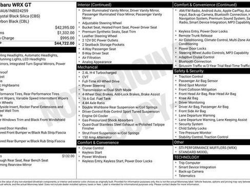 Used 2022 Subaru WRX GT image 10