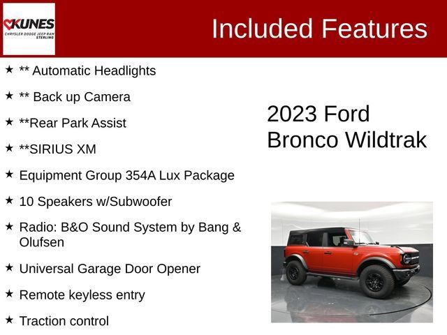 Used 2023 Ford Bronco Wildtrak AWD/4WD image 3