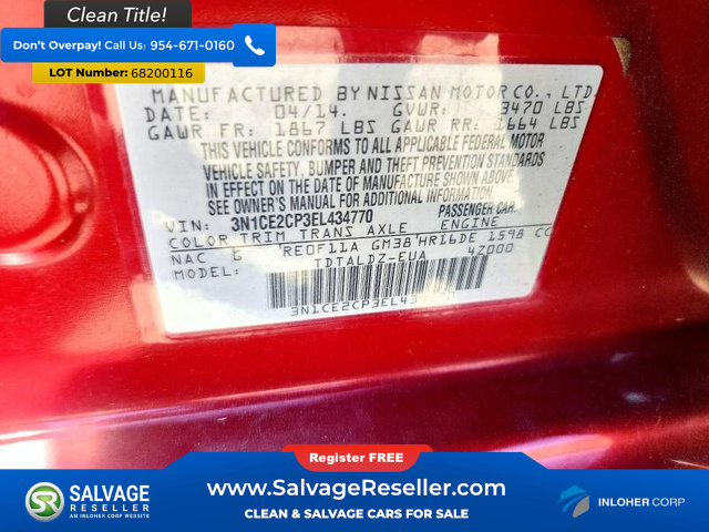 Used 2014 Nissan Versa Note SV FWD image 16