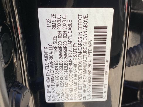 Used 2022 Honda Pilot Sport image 30