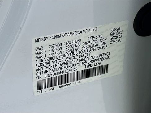 Used 2020 Acura MDX SH-AWD w/ Technology Package image 23