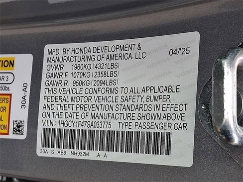 Certified 2025 Honda Accord SE image 24