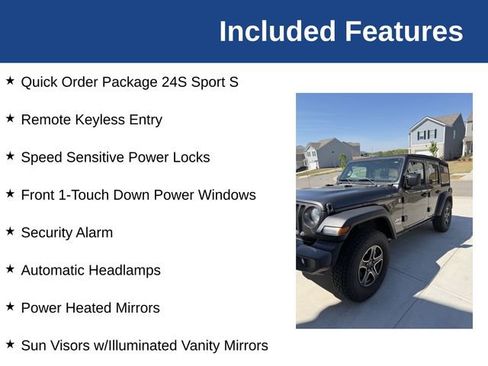 Used 2019 Jeep Wrangler Unlimited Sport S image 2