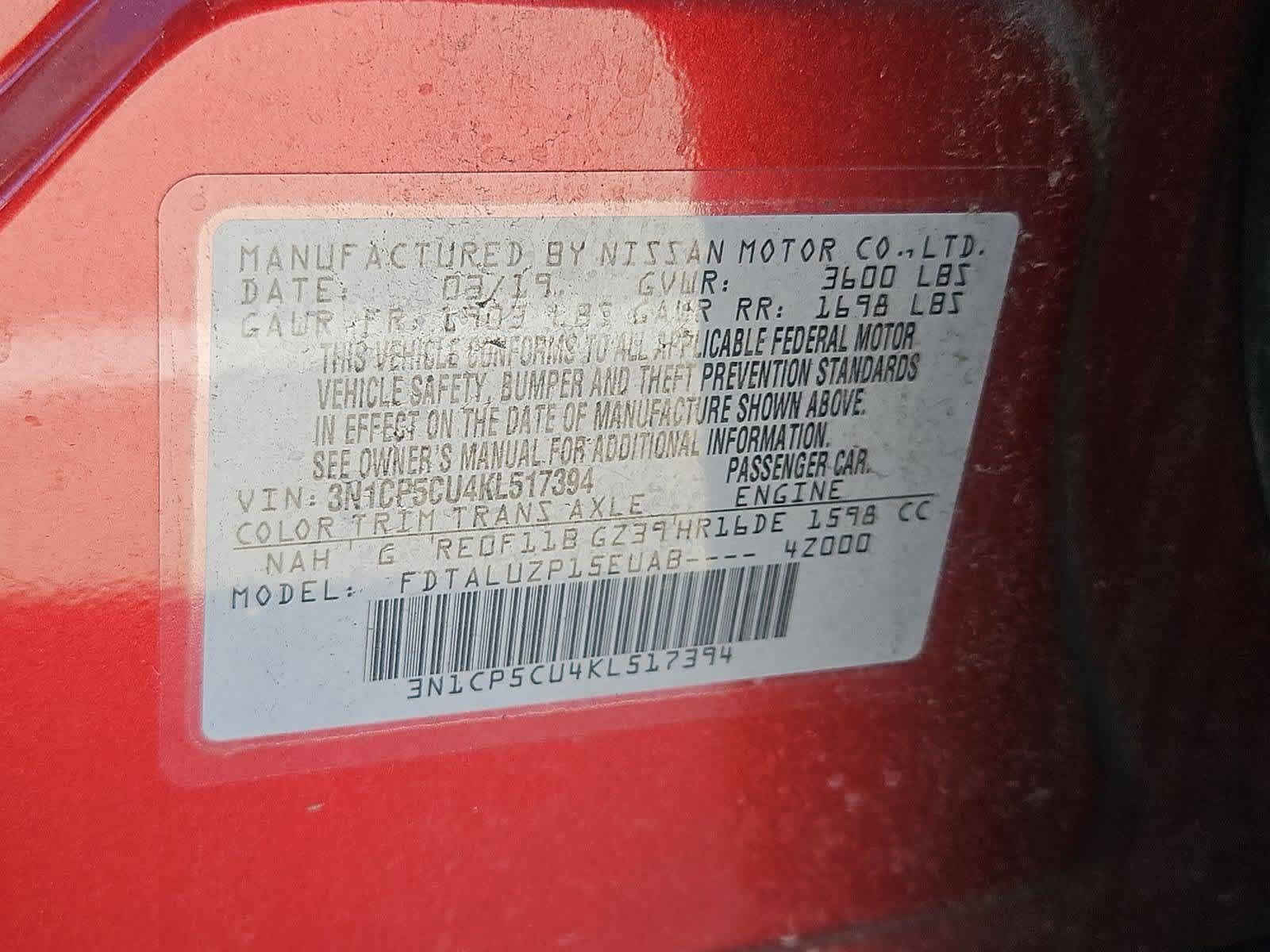 Used 2019 Nissan Kicks SR w/ SR Premium Package FWD image 35