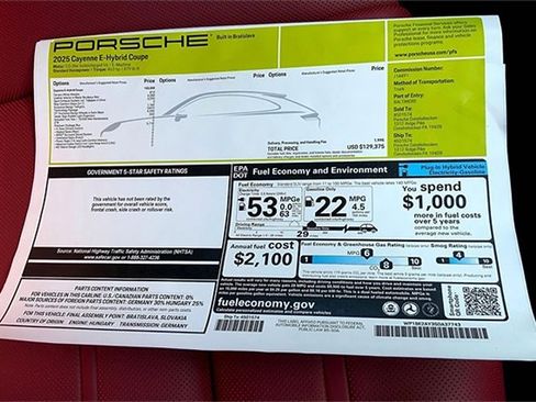 New 2025 Porsche Cayenne E-Hybrid Coupe image 41