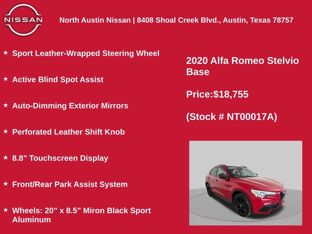 Used 2020 Alfa Romeo Stelvio AWD w/ Nero Edizione image 22