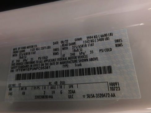 Used 2022 Ford F150 XLT w/ Equipment Group 302A High image 35