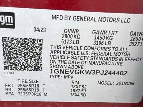 Used 2023 Chevrolet Traverse LT w/ Rear Camera Mirror Package AWD/4WD image 18