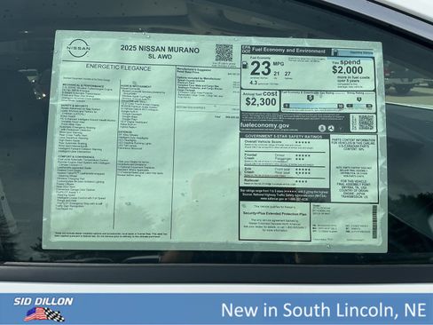 New 2025 Nissan Murano SL w/ Cargo Package image 13