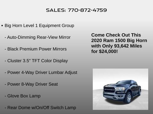 Used 2020 RAM 1500 Big Horn image 10