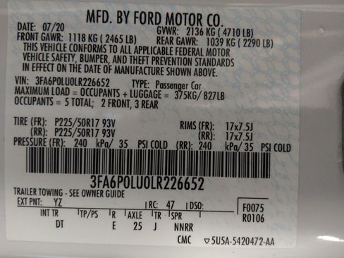 Used 2020 Ford Fusion SE image 33