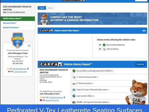 Used 2022 Volkswagen Tiguan SE image 10