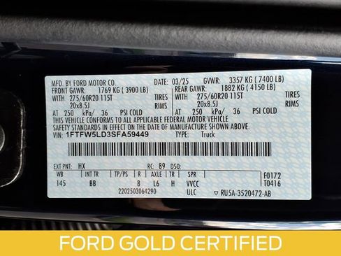 Certified 2025 Ford F150 Lariat w/ Equipment Group 502A High AWD/4WD image 18