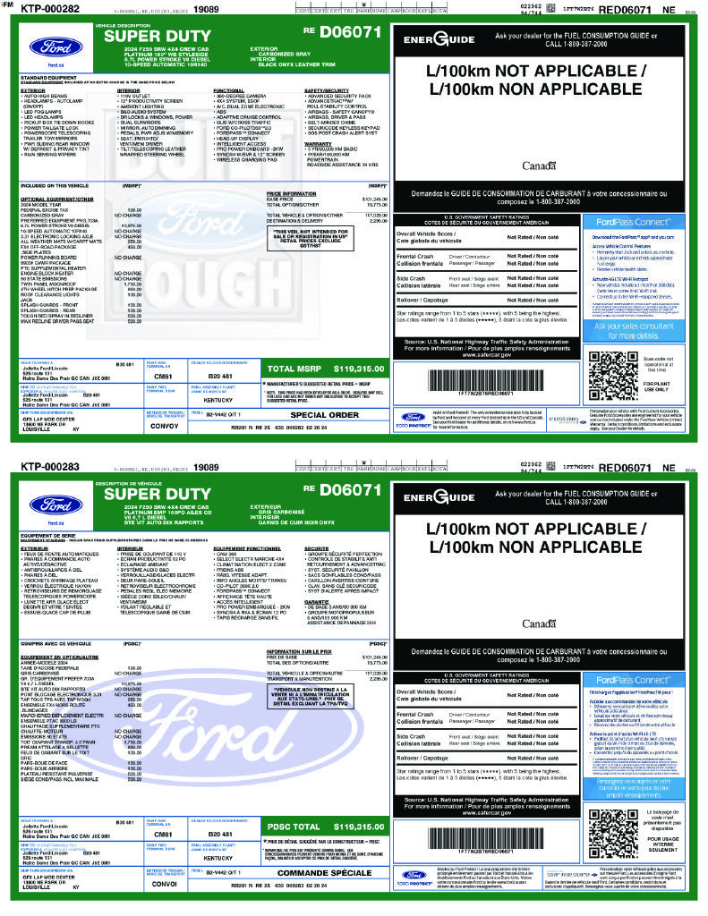 Used 2024 Ford F250 Platinum AWD/4WD image 48