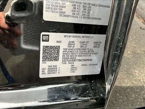 Used 2022 GMC Sierra 1500 SLT w/ SLT Convenience Package AWD/4WD image 20