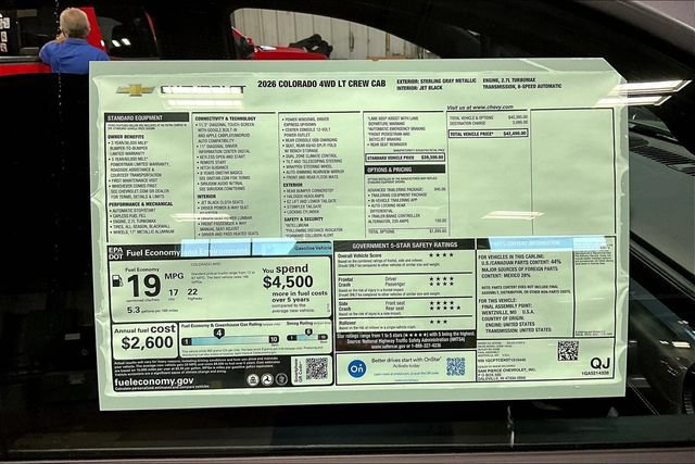 New 2026 Chevrolet Colorado LT w/ Advanced Trailering Package AWD/4WD image 13
