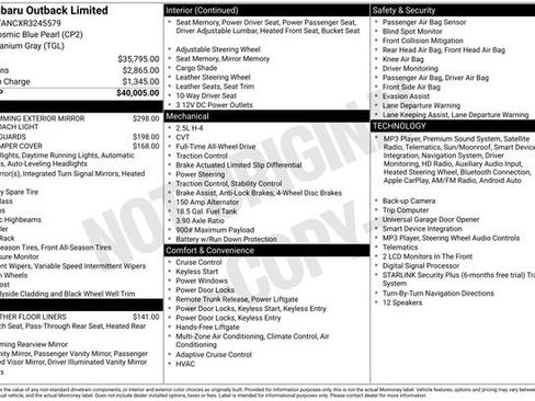Certified 2024 Subaru Outback Limited AWD/4WD image 38