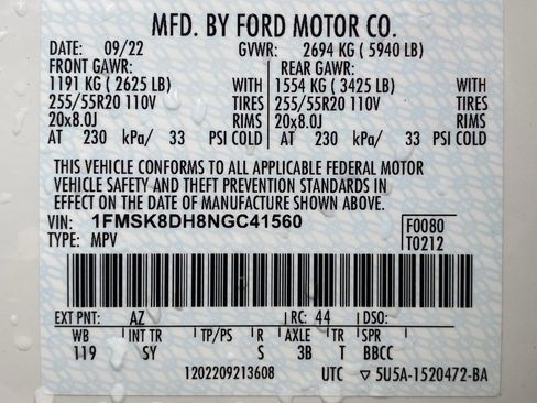 Used 2022 Ford Explorer XLT w/ Equipment Group 202A image 46