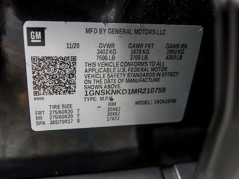 Used 2021 Chevrolet Tahoe LT w/ LT Signature Package image 38