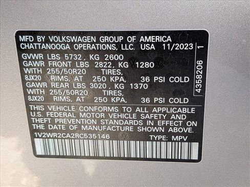 Used 2024 Volkswagen Atlas SE image 22