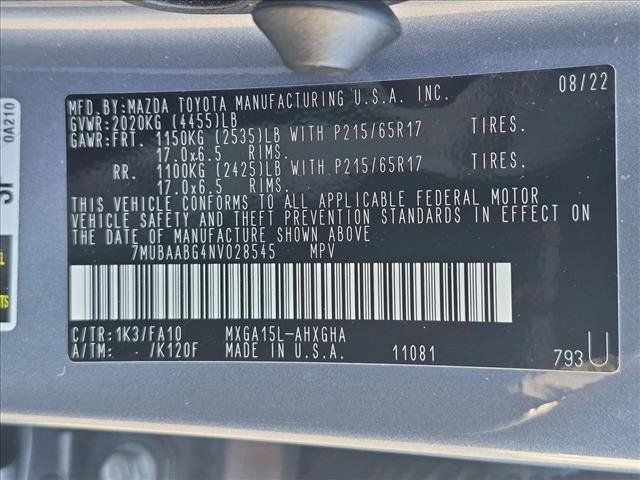 Used 2022 Toyota Corolla Cross LE w/ Moonroof Package AWD/4WD image 24