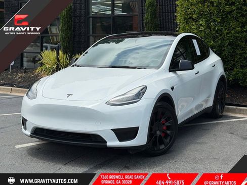 Used 2021 Tesla Model Y Long Range AWD/4WD image 1