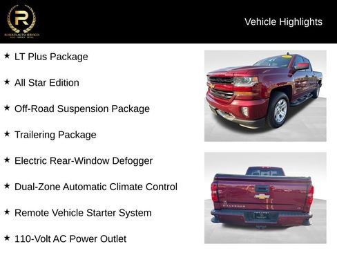 Used 2017 Chevrolet Silverado 1500 LT w/ All Star Edition AWD/4WD image 9