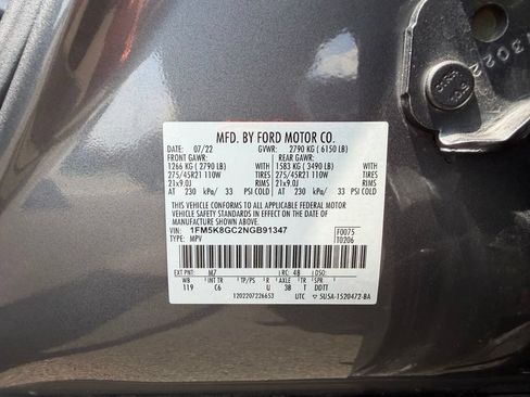 Used 2022 Ford Explorer ST w/ Equipment Group 401A AWD/4WD image 18