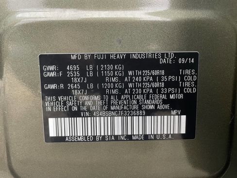 Used 2015 Subaru Outback 2.5i Limited image 40