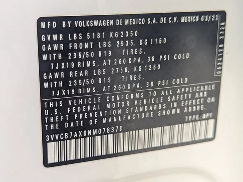 Used 2022 Volkswagen Tiguan SE R-Line FWD image 28