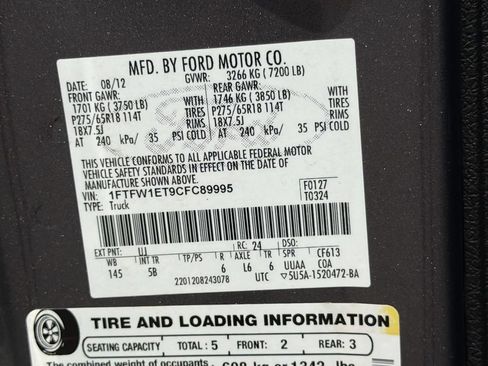 Used 2012 Ford F150 FX4 w/ FX Luxury Pkg AWD/4WD image 35