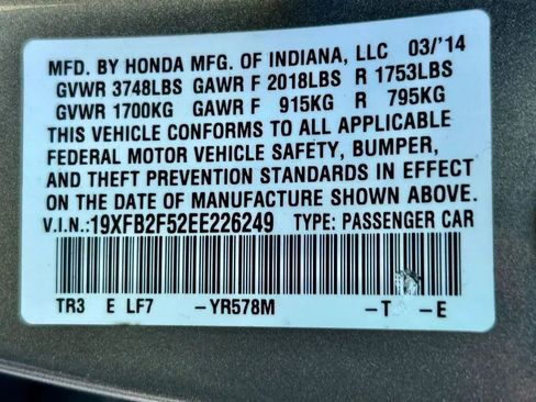 Used 2014 Honda Civic LX image 26