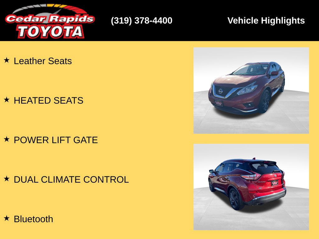 Used 2018 Nissan Murano Platinum AWD/4WD image 15