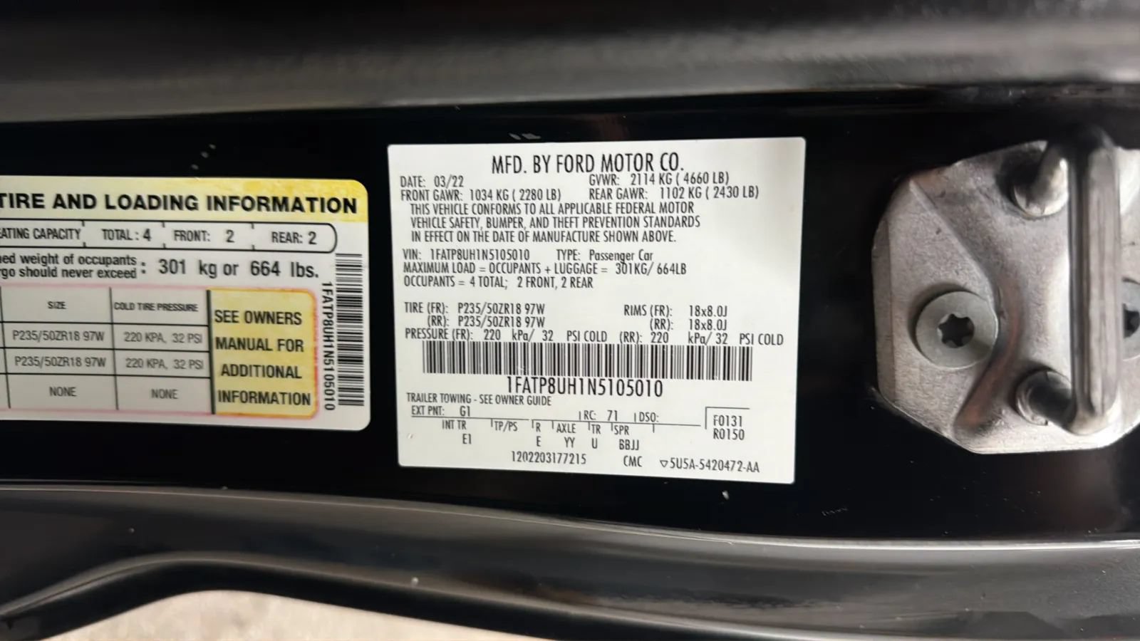 Used 2022 Ford Mustang Premium RWD image 25