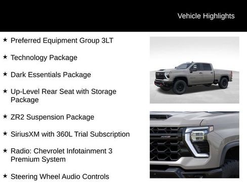 New 2026 Chevrolet Silverado 2500 ZR2 w/ LPO, Dark Essentials Package AWD/4WD image 17