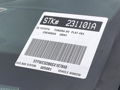 Certified 2025 Toyota Tundra Platinum w/ TRD Off-Road Package AWD/4WD image 34