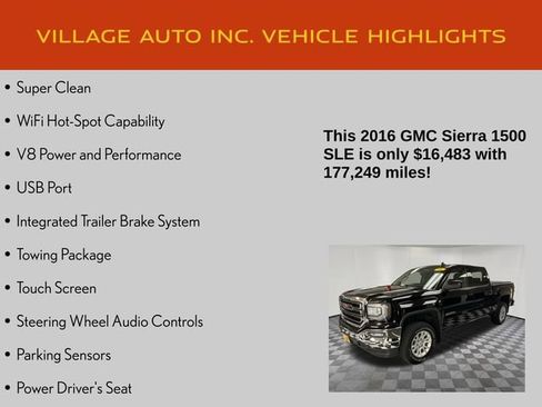 Used 2016 GMC Sierra 1500 SLE w/ SLE Value Package AWD/4WD image 7
