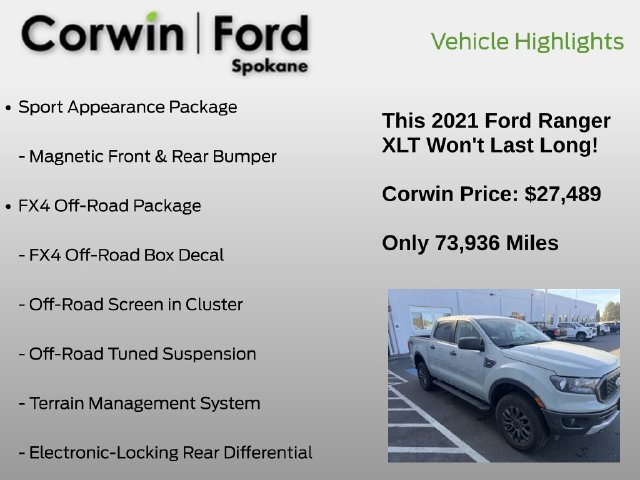 Used 2021 Ford Ranger XLT w/ Equipment Group 302A High AWD/4WD image 14