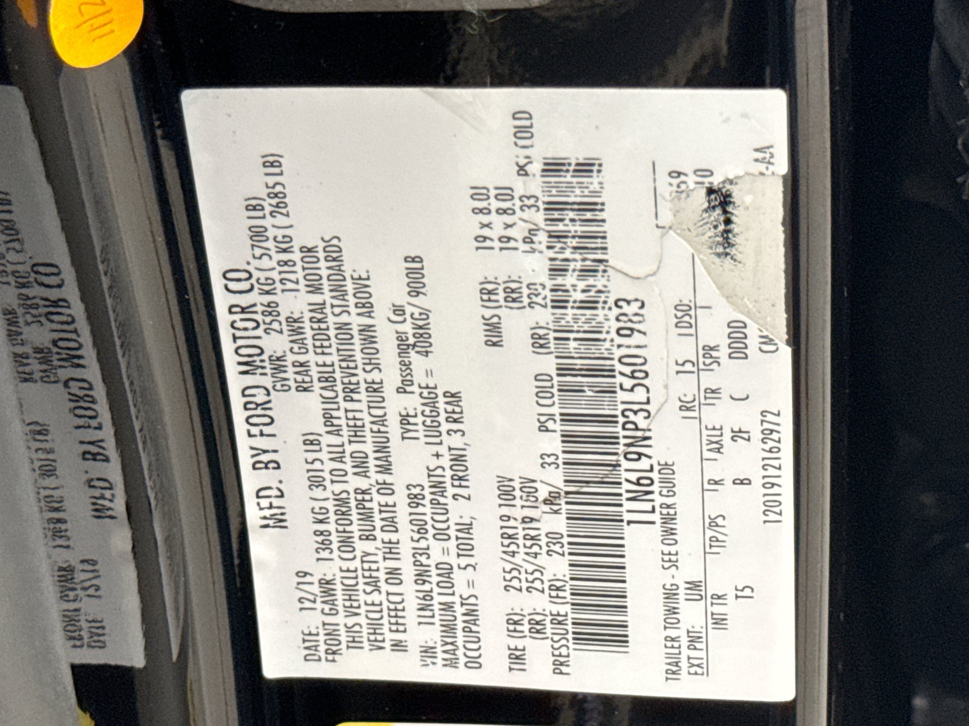 Used 2020 Lincoln Continental Reserve AWD/4WD image 12